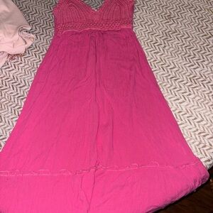 Blush Vibrant Pink Maxi Dress